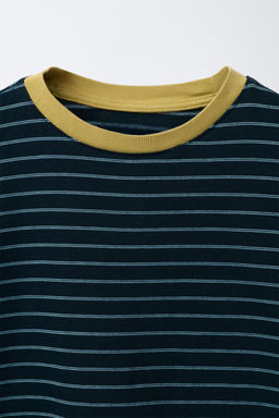CAMISETA RAYAS CUELLO CONTRASTE / Rayas - Zara фото 3