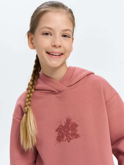 Худи Пепельная роза с принтом утепленное 7+ - Bungly фото 2