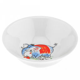 Салатник фарфоровый "Зоопарк" 220мл, д21,9см h4,3см, круглый (Россия)