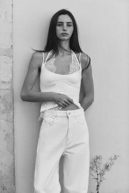 RIBBED HALTER TOP - Zara фото 8