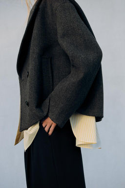 SHORT DOUBLE-BREASTED COAT - Zara фото 12