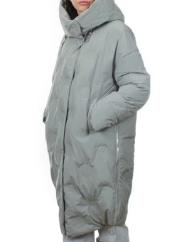 302 GRAY/LT. BLUE Пальто зимнее стеганое женское (200 гр. холлофайбер) - Fashion фото 5