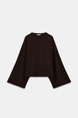 CAMISETA MANGA CAPA / Chocolate - Zara фото 6