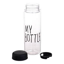 Бутылка для воды My bottle, 500 мл, 19.5×6 см, чехол в комплекте, черная