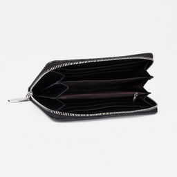 Кошелёк на молнии, цвет чёрный - Simaland фото 3