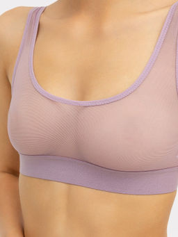 Топ женский прозрачный фиолетовый морской туман 422534 - Mark formelle фото 3