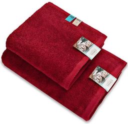 Махровое полотенце Буржуа Нуво- бордо 45*90 см. хлопок 100%