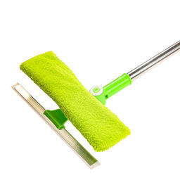 Окномойка VETTA двусторонняя (скребок 23 см+микрофибра 25*7 см), телеск черенок, арт. 444-068 - Полимербыт фото 4