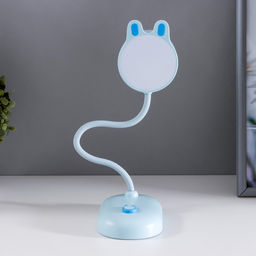 Лампа настольная RISALUX «Мими», светодиодная, 3 Вт, диммер, USB, голубая, 8×12.5×32 см