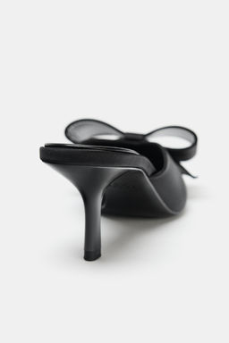 BOW HIGH-HEEL MULES - Zara фото 13