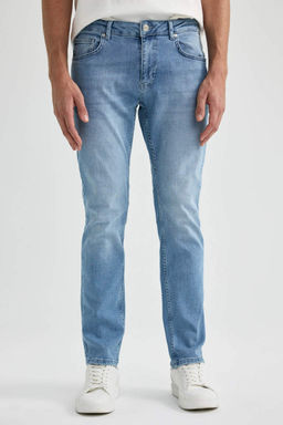 Джинсовые брюки Sergio Regular Fit Normal Mold с нормальной талией и зауженными штанинами