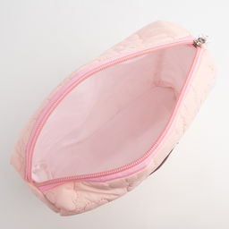 Косметичка на молнии простая, со стёжкой Цветы, розовая - Simaland фото 5