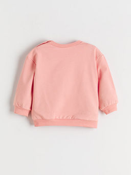 Minnie Mouse Bask?l? K?z Bebek Sweatshirt ve E?ofman Alt