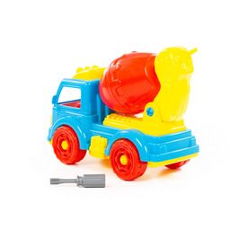 Конструктор-транспорт Автомобиль-бетоновоз (29 элементов) - Полесье фото 3