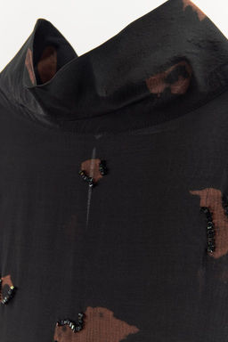 BEADED HIGH NECK TOP - Zara фото 6