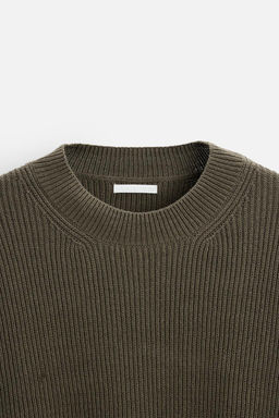 RELAXED FIT COTTON BLEND SWEATER - Zara фото 7