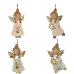 Украшение новогоднее "Ангелочек, L5,5 W3 H9 см, 3в.