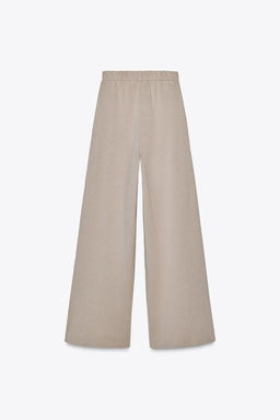 WASHED-EFFECT INTERLOCK TROUSERS - Zara фото 7