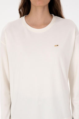 Kad_n Krem Sweatshirt - U.s. polo assn фото 6