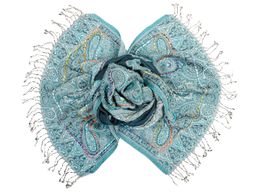 Палантин с вышивкой (шерсть 100%) № Тк903/75