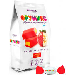 К-ф. ФРУМИКС Жеват конфеты Клубника/банан 150гр