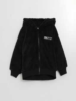 Kap??onlu Erkek Bebek Fermuarl? Sweatshirt