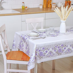 Клеёнка на стол Доляна, на нетканой основе, ширина 137 см, толщина 0.19 мм, рулон 20 м