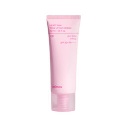 Heart Pink Tone Up Sun Cream SPF50+ PA++++ - Выравнивающий солнцезащитный крем для сияния кожи, 40 мл