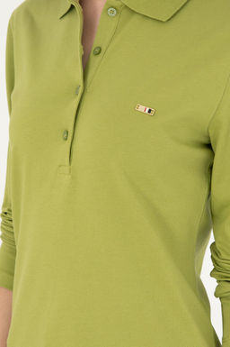 Женский базовый свитшот фисташкового цвета - U.s. polo assn фото 7