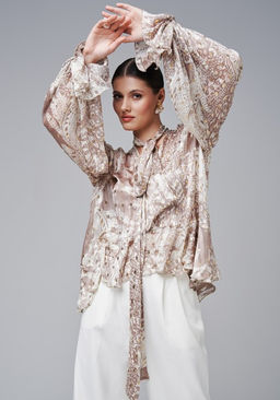 в стиле БОХО блузка из шифона - Sahar art lab фото 11