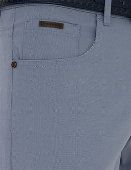 Koyu Mavi Slim Fit Kanvas Pantolon - Pierre cardin фото 4