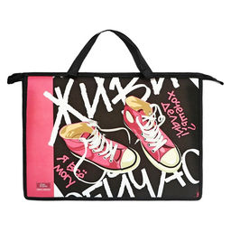 Папка для труда, А4, пластиковая, 33.5×23.5×5.5 см «Кеды»