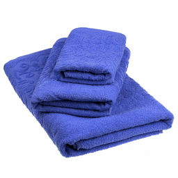Полотенце махровое Гармония 50х90см, гладкокрашенное, 350г/м2, темно-голубой (Россия) - Домашняя мода фото 3