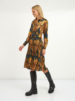 платье на поясе с красочным принтом - Glenfield фото 2