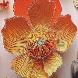 Пакет подарочный "Восковые цветочки" 32*26*10 см