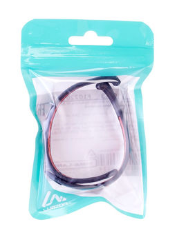 Ремешок Luazon для фитнес-браслета Mi Band 8/9, с перфорацией, чёрно-красный