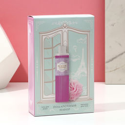 Подарочный набор «Нежная забота», гель для душа 250 мл и мочалка для тела, Чистое счастье