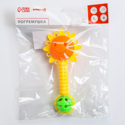 Погремушка Солнышко, цвет МИКС, Крошка Я  фото 6