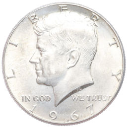 1/2 доллара (50 центов) 1967 года США