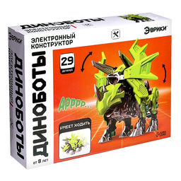 Электронный конструктор Диноботы, стиракозавр - Эврики фото 2