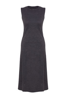 TRENDYOLMILLA Antrasit Maxi Triko Ekstra H?rkal? Elbise TWOAW25EL00014  фото 8