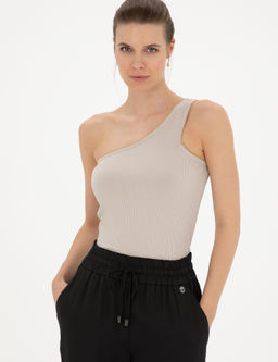 Bej Ex. Slim Tek Omuz Ti__rt