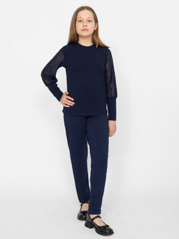 CRB wear/CWJG 70397-41 Брюки для девочки,темно-синий/Ex.Cherubino