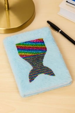 Блокнот плюшевый "Mermaid tail", mix, 21,5х15 см, плотность 80 гр.