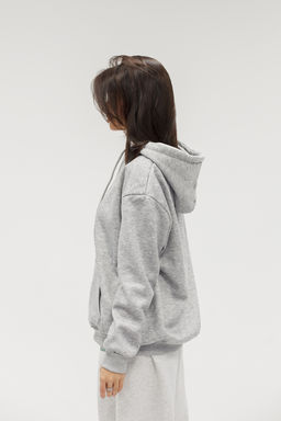 Худи на молнии с капюшоном