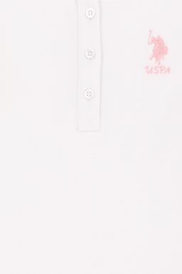 Белая футболка для девочек Basic - U.s. polo assn фото 3