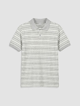 Polo Yaka ?izgili Erkek ?ocuk Ti??rt