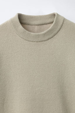 JERSEY PUNTO LISO / Khaki claro - Zara фото 3