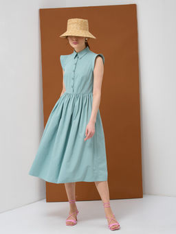 Платье хлопок OD-796-1 св.зеленое OD-796-1