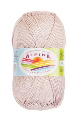 Пряжа ALPINA ANABEL 100% мерсеризованный хлопок 10 шт. х 50 г 120 м  6 м